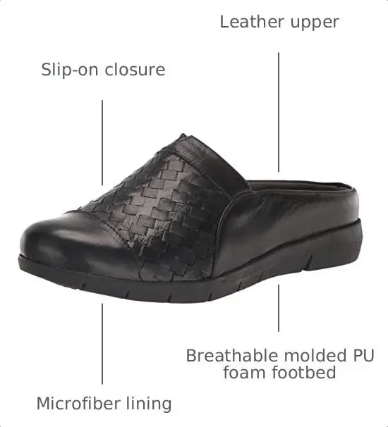 SoftWalk Womens San Marcos II Loafers Black 8.5 Wide | Comfortable Leather Slip-On Shoes - view 3