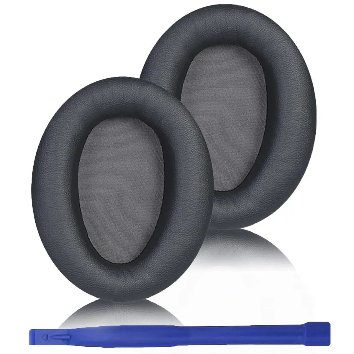 Adhiper Earpads for Sony WH-CH700N WH-CH710N WH-CH720N Headphones - Titanium Gray | Premium Protein Leather & Memory Foam Replacement - main product image