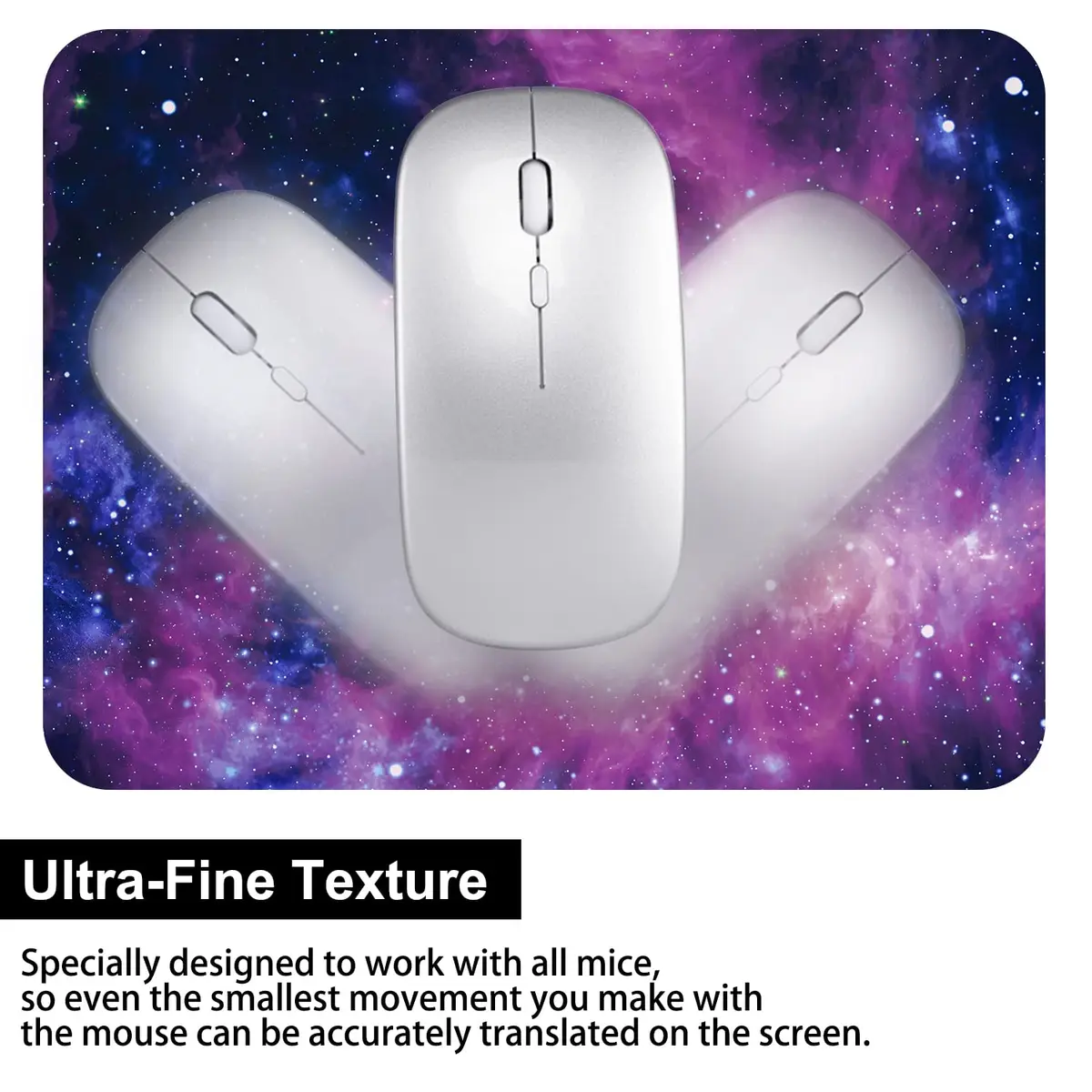 Audimi Small Mouse Pad 6 x 8 Inch | Thick, Washable & Portable for Laptop & Travel - view 4
