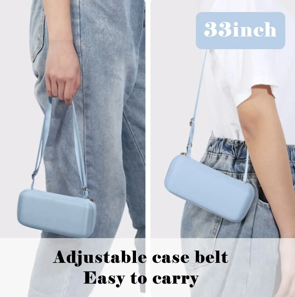 ESUFEIR Mini Sun Umbrella for Purse with Case, Skyblue 14 cm (5.5 in) | UPF 50+ UV Protection - view 4