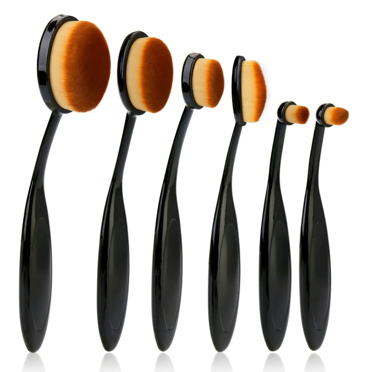 UNIMEIX Blending Brush Set for Card Making 6 Pack Brown | Soft Nylon & Plastic Handle - view 2