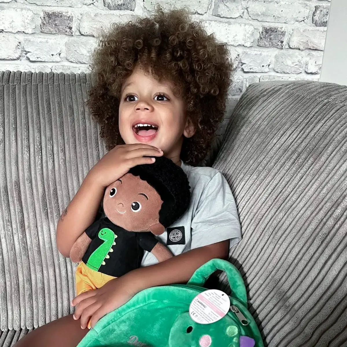 OUOZZZ Soft Black Baby Doll 12.6 Inch (32 cm) | Dinosaur Snuggle Buddy - view 8