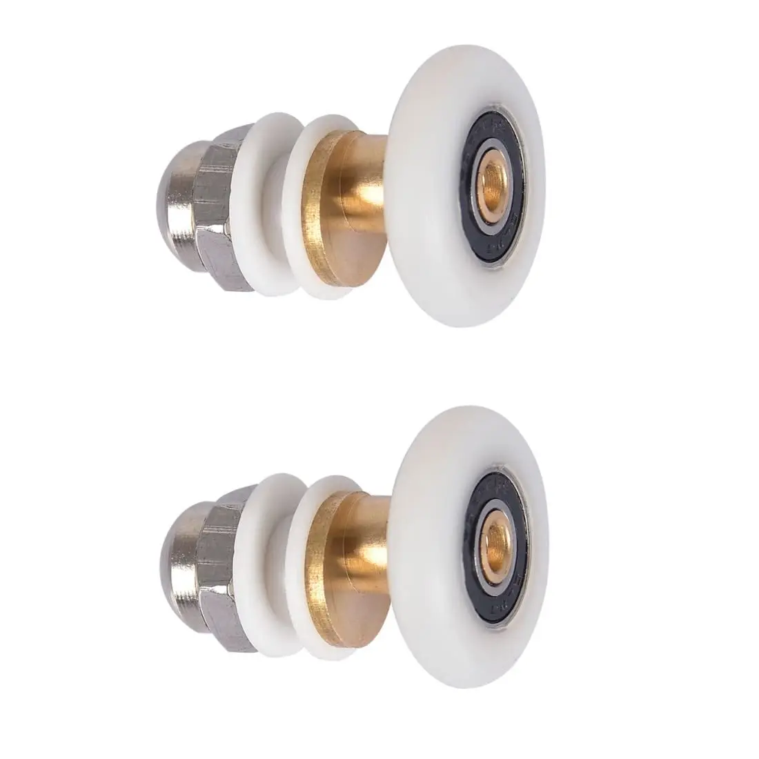 GDQLCNXB Shower Door Rollers 25mm Diameter (4-Pack) | Ultra-Quiet Sliding Pulleys for 4-6mm Glass - view 7