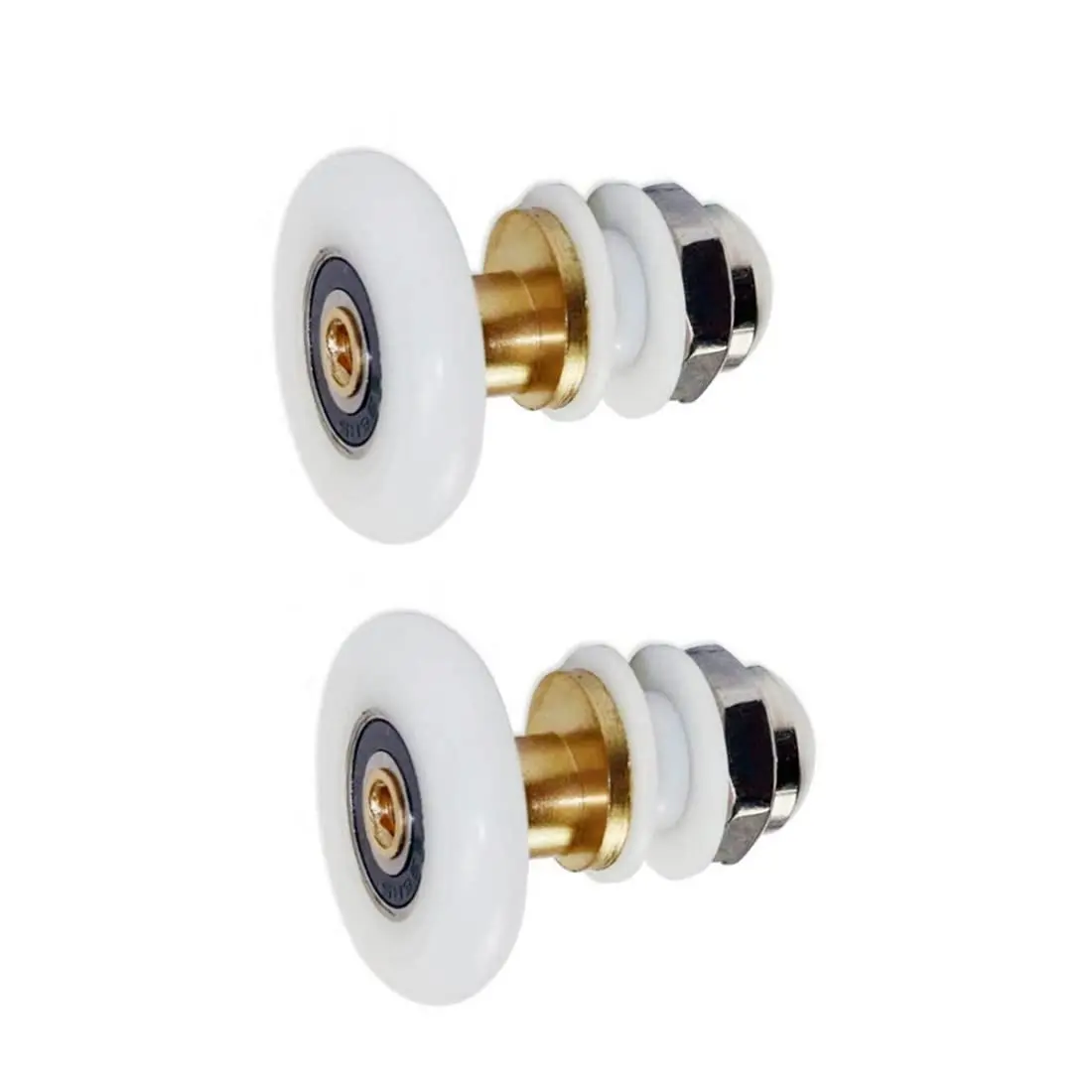 GDQLCNXB Shower Door Rollers 25mm Diameter (4-Pack) | Ultra-Quiet Sliding Pulleys for 4-6mm Glass - view 2