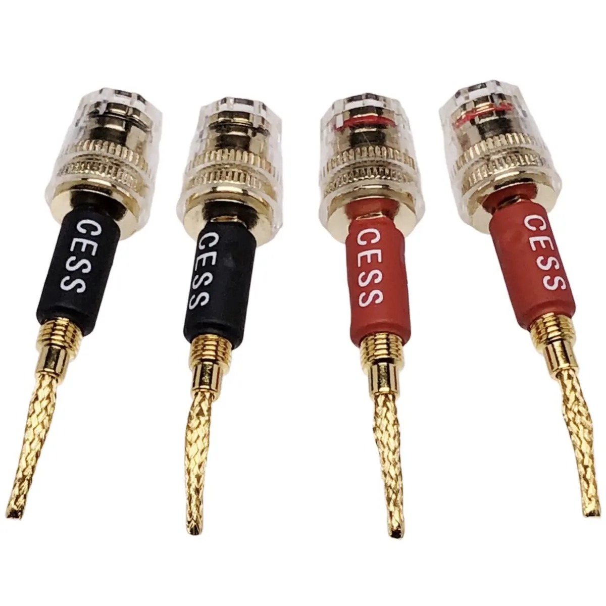 CNCESS Braided Pin Banana Plug to 4mm Female Banana Jack | Secure Speaker Wire Connection - view 5