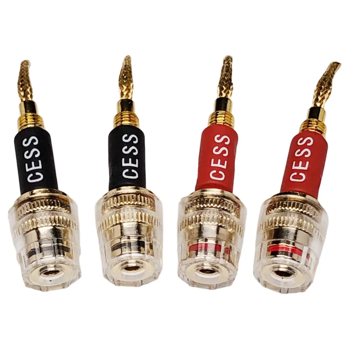 CNCESS Braided Pin Banana Plug to 4mm Female Banana Jack | Secure Speaker Wire Connection - view 9