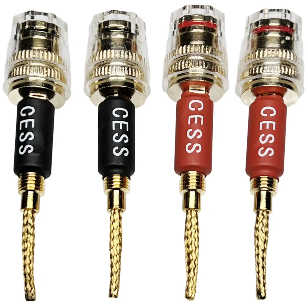 CNCESS Braided Pin Banana Plug to 4mm Female Banana Jack | Secure Speaker Wire Connection - view 3