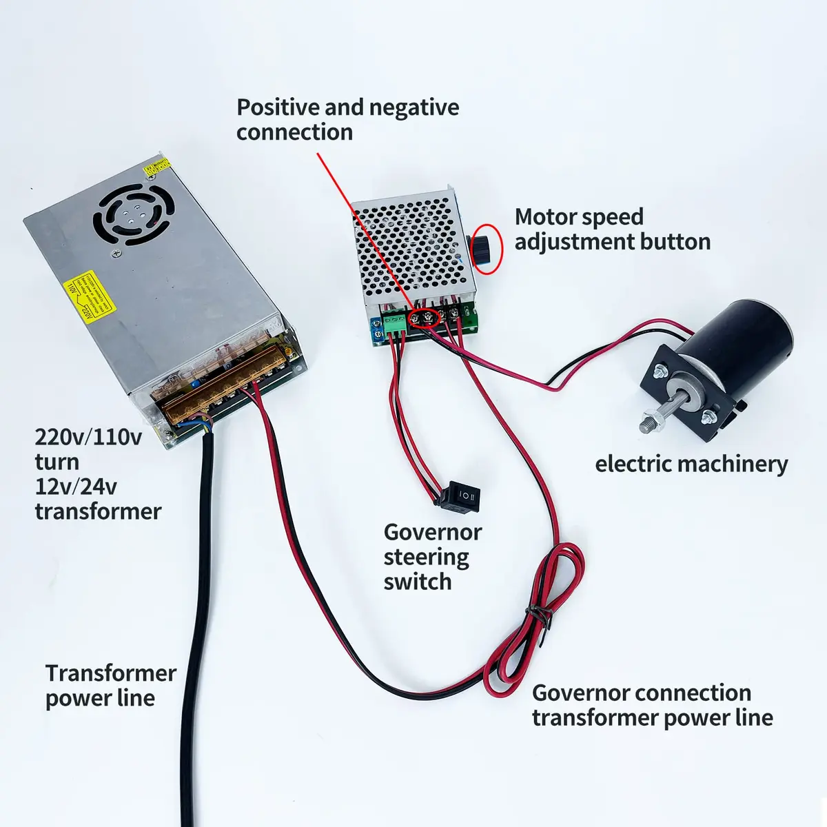 XD-3420 High Torque DC Motor 12 V/24 V | 30W CW/CCW, Mini Generator, DIY - view 6