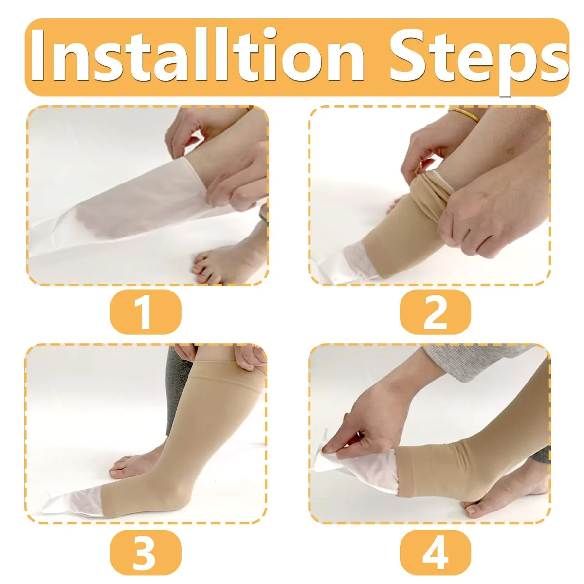 MUROCEA Open Toe Compression Sock Aid for Easy Slide | Slip Stocking Applicator for Elderly, Disabled, Pregnant, 5 Pairs - view 4