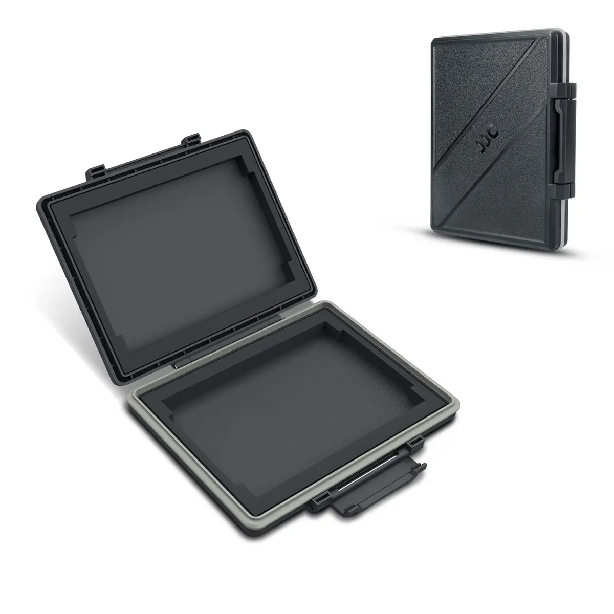 JJC 2-Slot 2.5 inch SSD Hard Drive Case | Water-Resistant & Shockproof Storage Box - main product image
