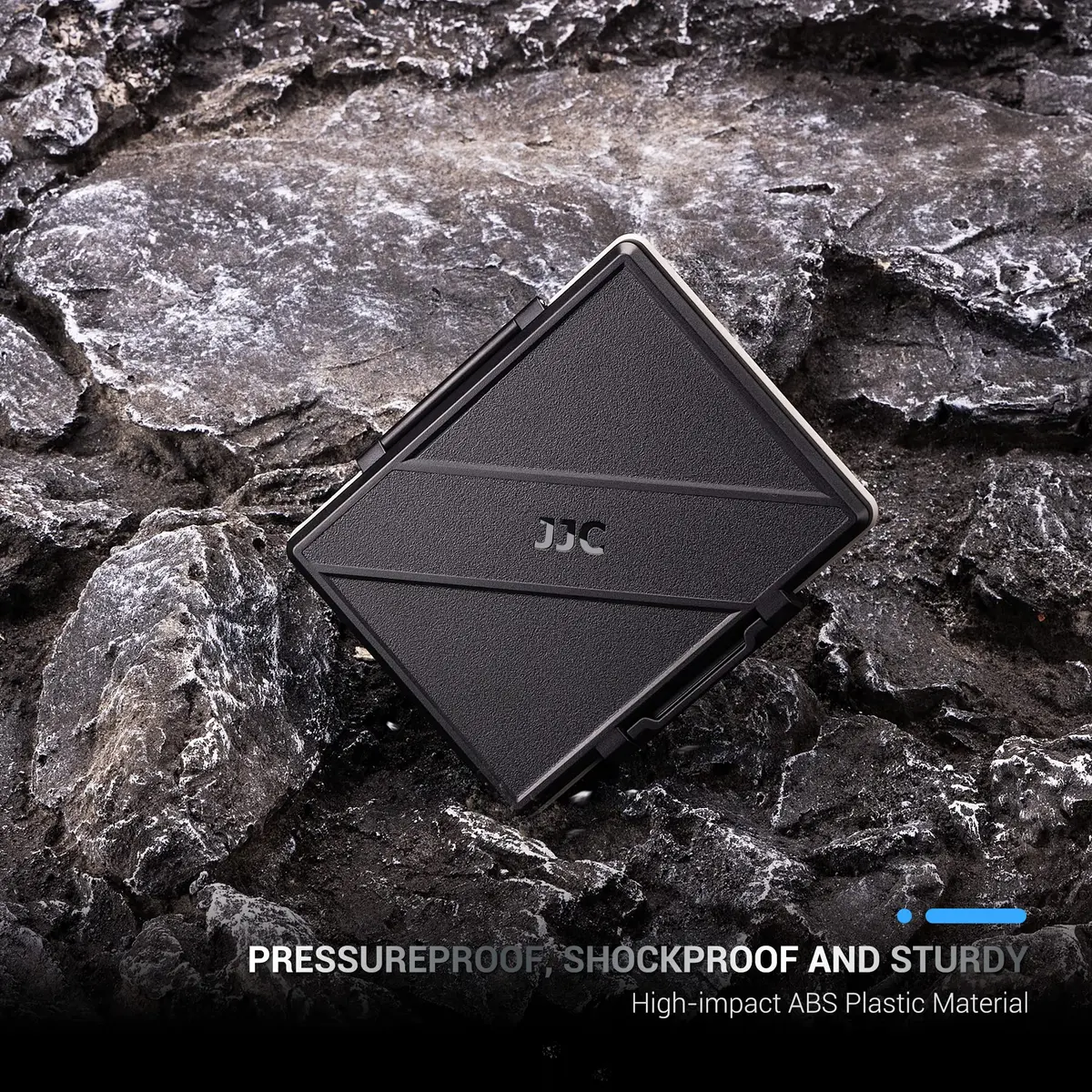 JJC 2-Slot 2.5 inch SSD Hard Drive Case | Water-Resistant & Shockproof Storage Box - view 6