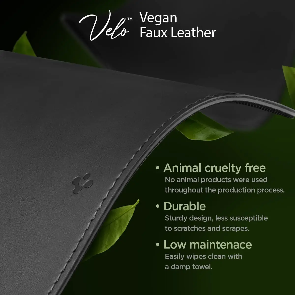 Spigen PU Leather Desk Pad 35.4"x15.7" | Water-Resistant Vegan Leather Desk Protector - view 6