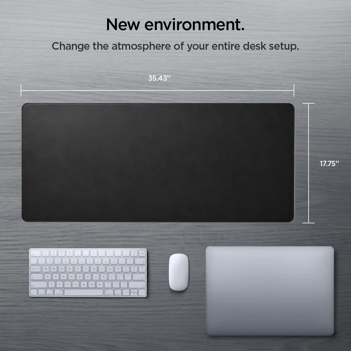 Spigen PU Leather Desk Pad 35.4"x15.7" | Water-Resistant Vegan Leather Desk Protector - view 7