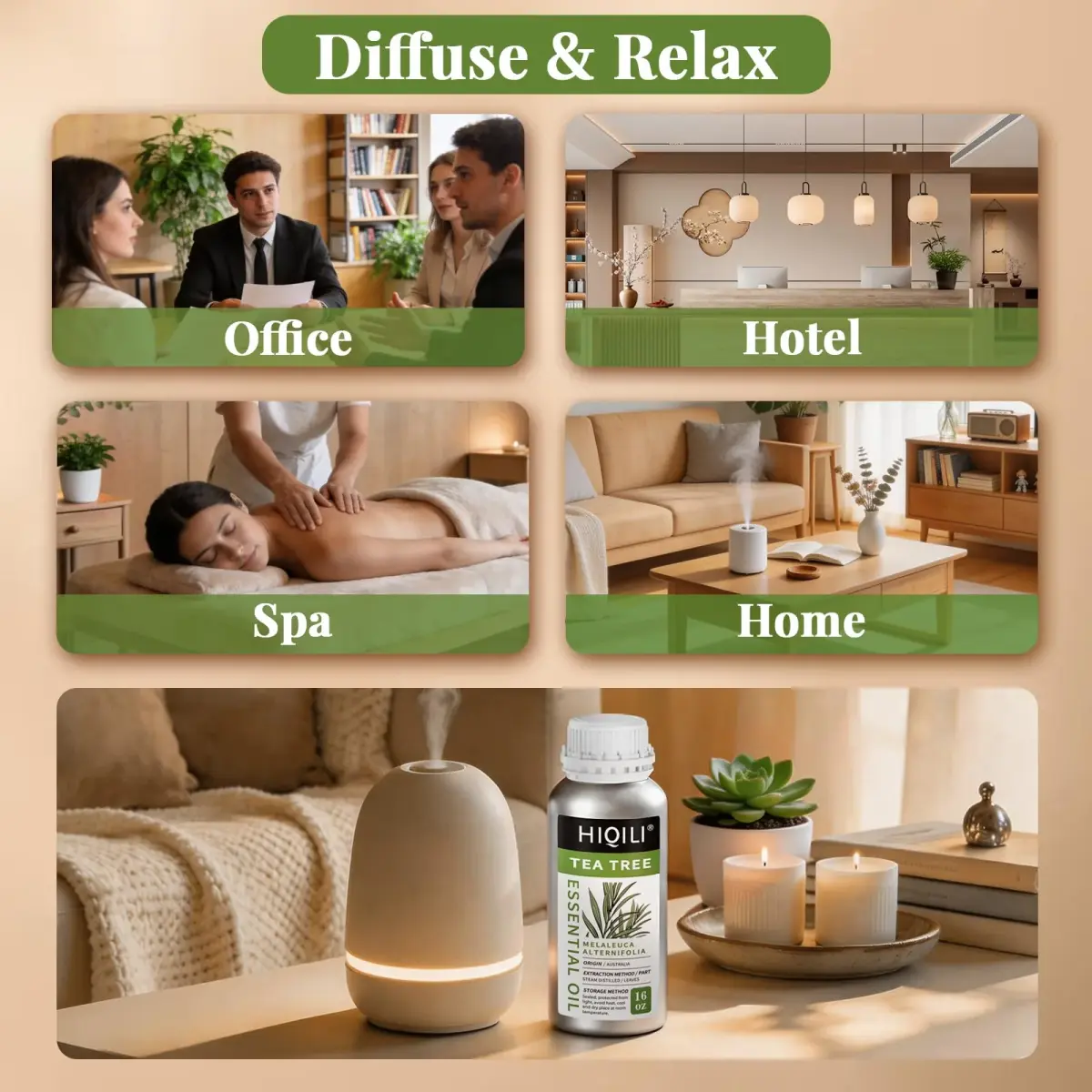 HIQILI Tea Tree Oil 16 Fl Oz (473 ml) | Pure Steam-Distilled for Skin, Hair, DIY & Home - view 4