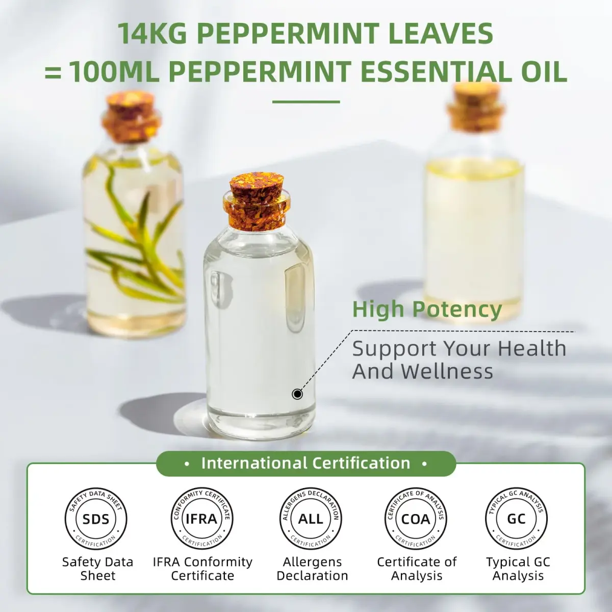 HIQILI Peppermint Essential Oil 473ml (16 Fl Oz) | USA-Sourced for Air Freshening, DIY & Aromatherapy - view 4
