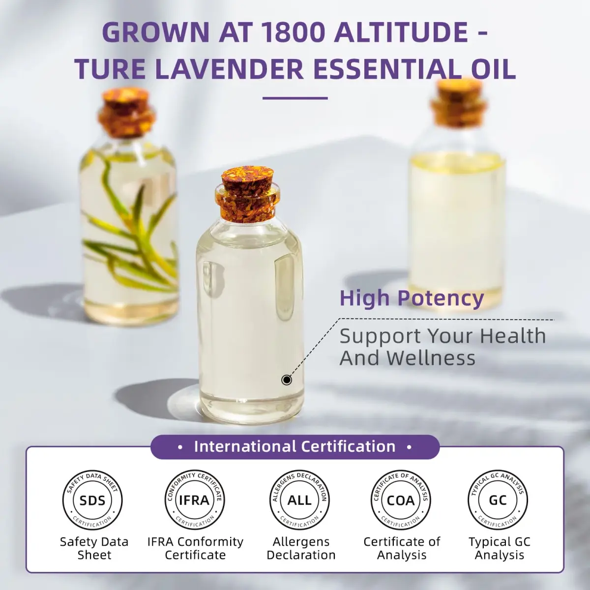 HIQILI Natural Lavender Essential Oil 475ml (16 fl oz) | Large Capacity for Aromatherapy & DIY - view 4