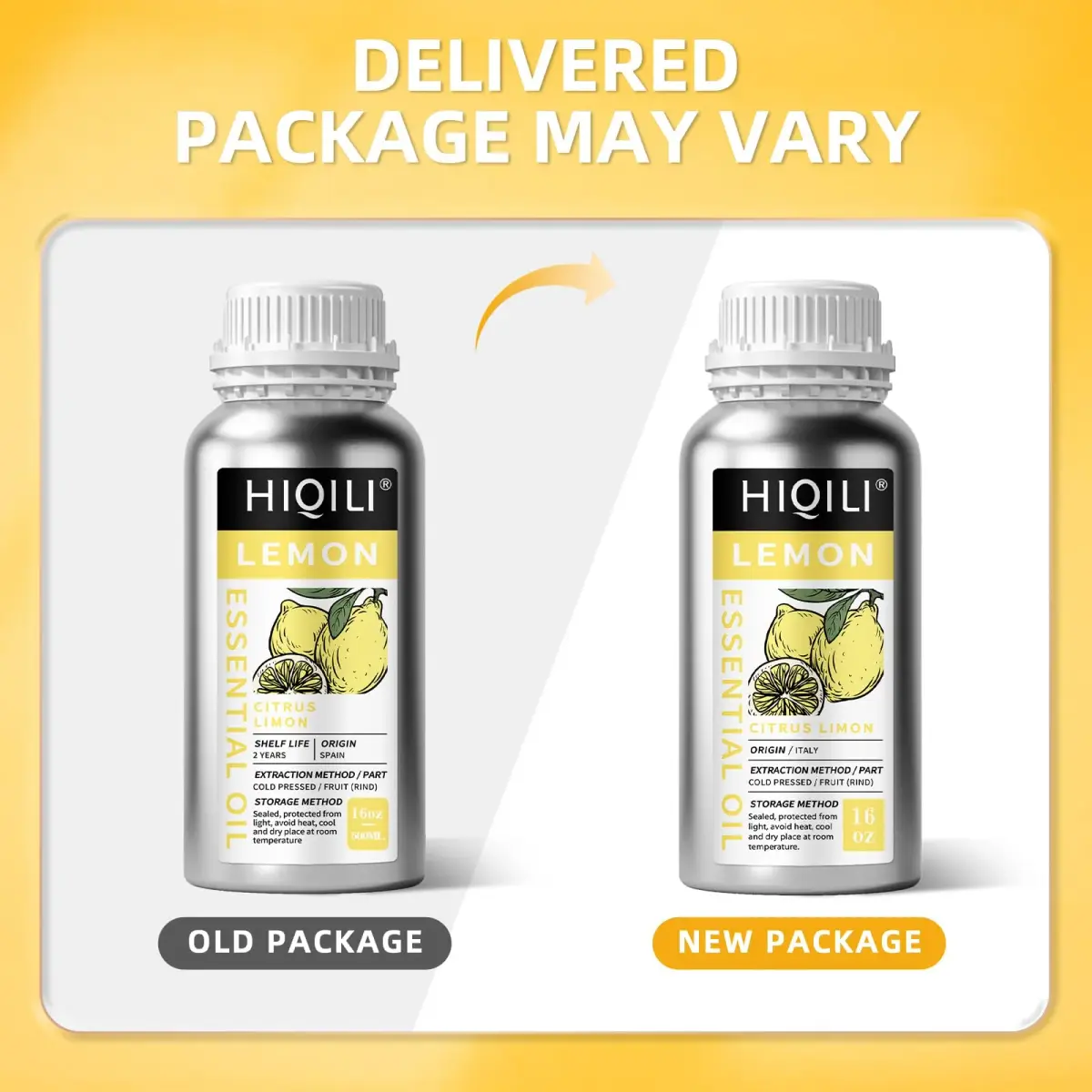 HIQILI Lemon Essential Oil 473ml (16 Fl Oz) | Fresh Citrus Aroma for Cleaning & Aromatherapy - view 7