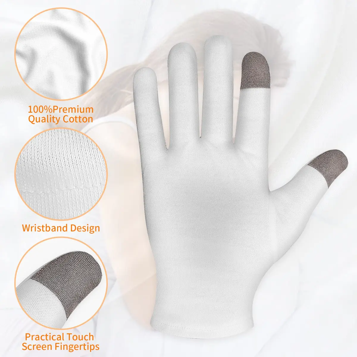 Sibba Moisturizing Gloves & Socks 2 Pairs | Overnight Hand & Foot Hydration for Dry Skin - view 3