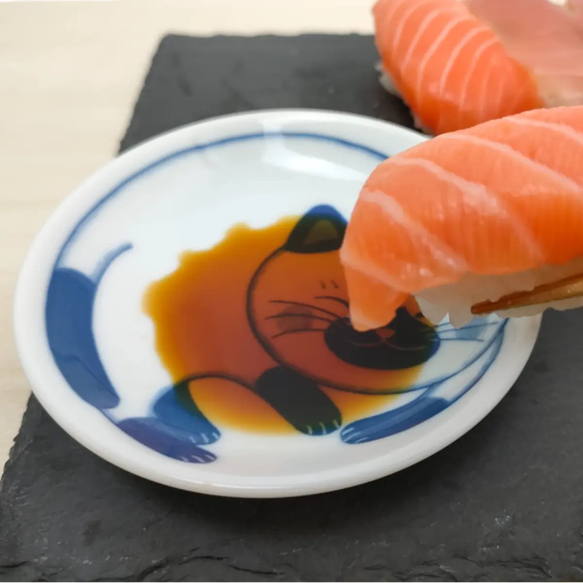 LOVE LOVE JAPAN Ceramic Cat Salad Plate Set 3.9 inch | Japanese Handmade Small Plates - view 6