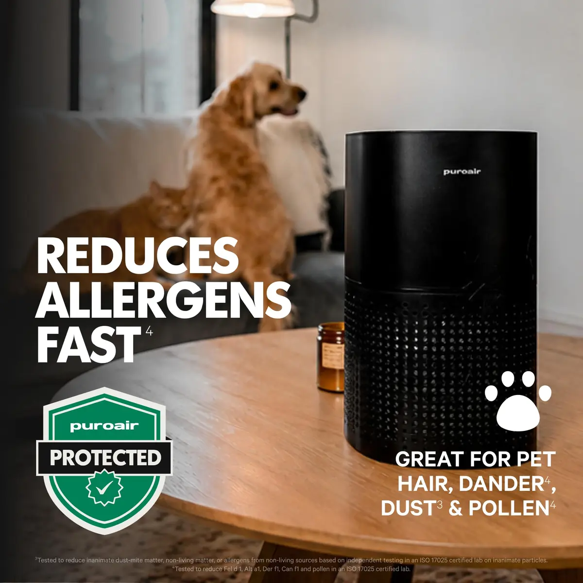 PuroAir 240 HEPA Air Purifiers for Home Pets Bedroom | Large Room 1000 sq ft, 2 Pack, Quiet & Certified - view 5