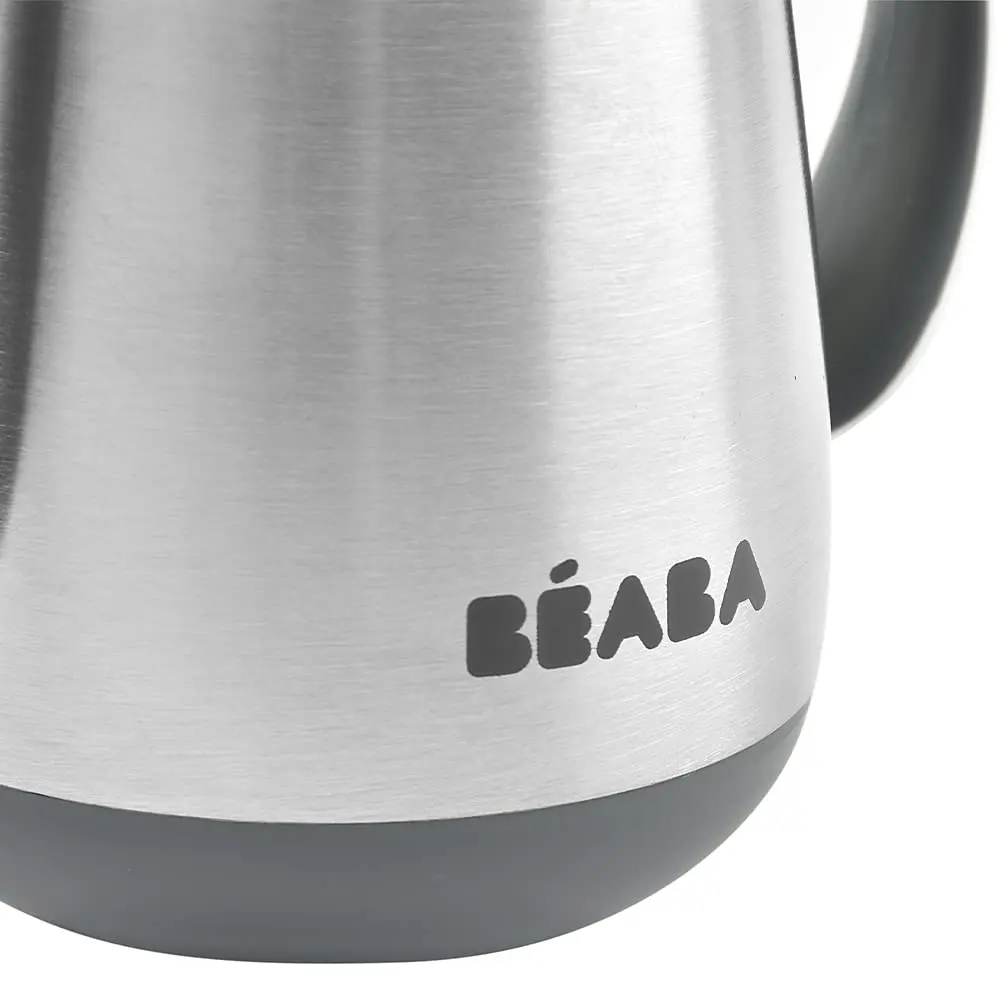 Béaba Stainless Steel Straw Sippy Cup Insulated Toddler Cup 240ml (8.5 oz) | Spill-Proof Leak-Proof for 8+ Months - view 4
