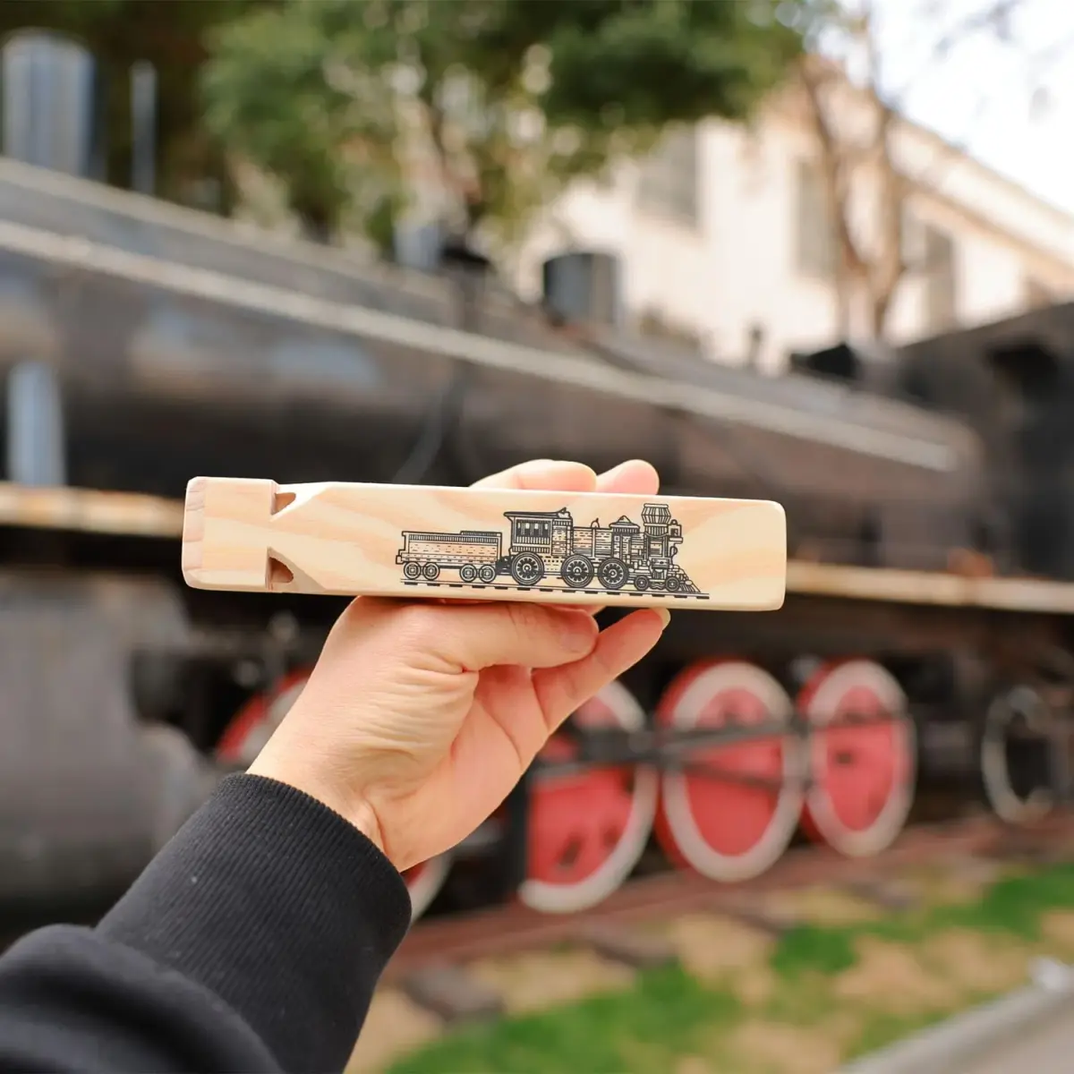 Fartime Solid Wood Train Whistle 4 Tone Musical Toy 19 cm (7.4 inch) | Authentic USA Import - view 5