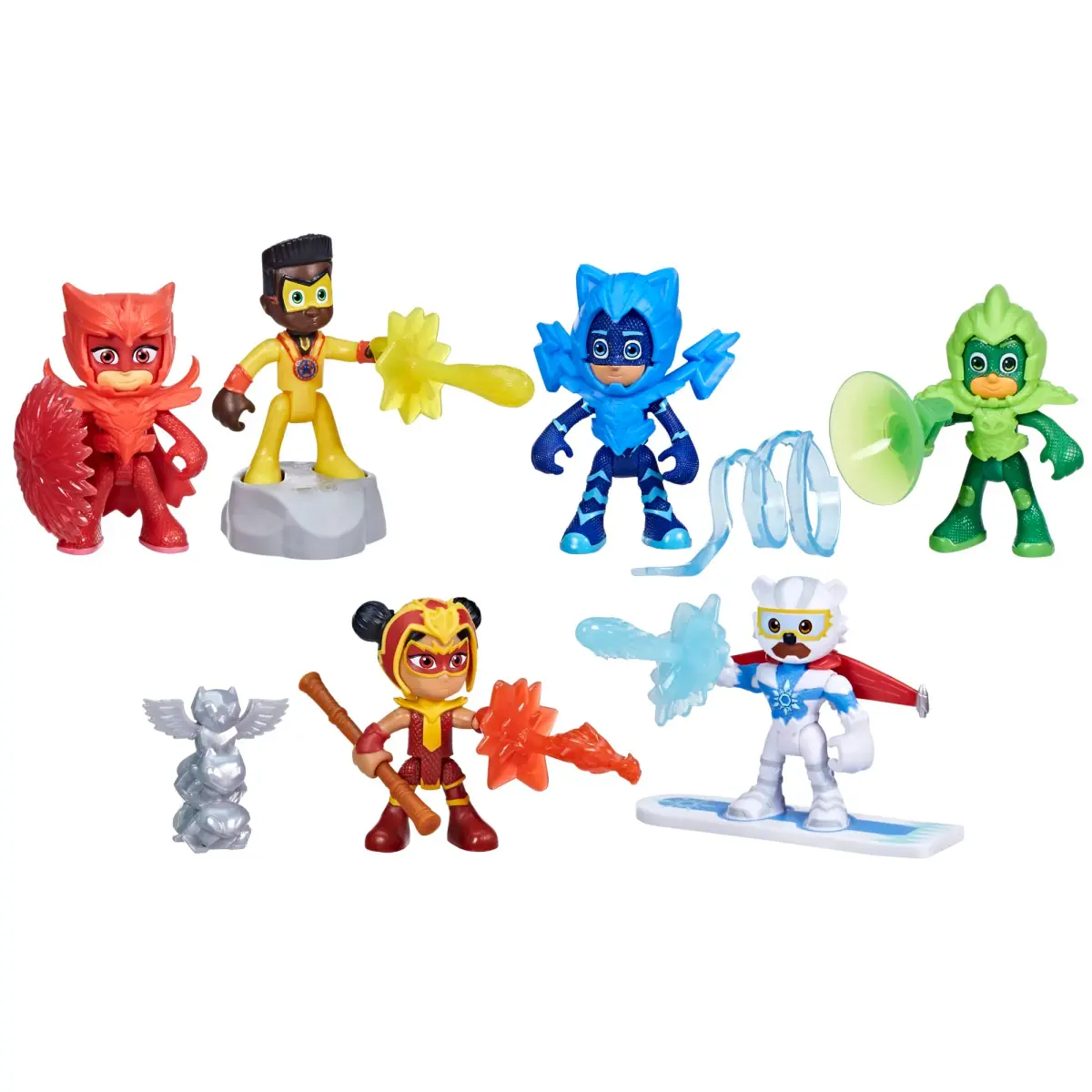 PJ Masks Power Heroes Meet The Power Heroes Figure Set with 6 Figures and 14 Accessories | Preschool Toys for Kids 3 Years and Up - view 2
