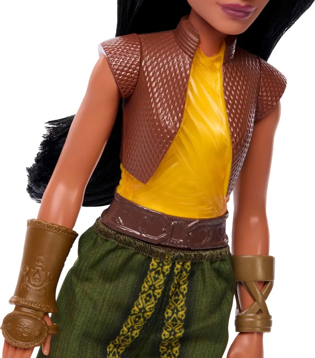 Mattel Disney Princess Raya Fashion Doll in Signature Look | 11 inch, Posable, Signature Outfit, Accessories - view 6