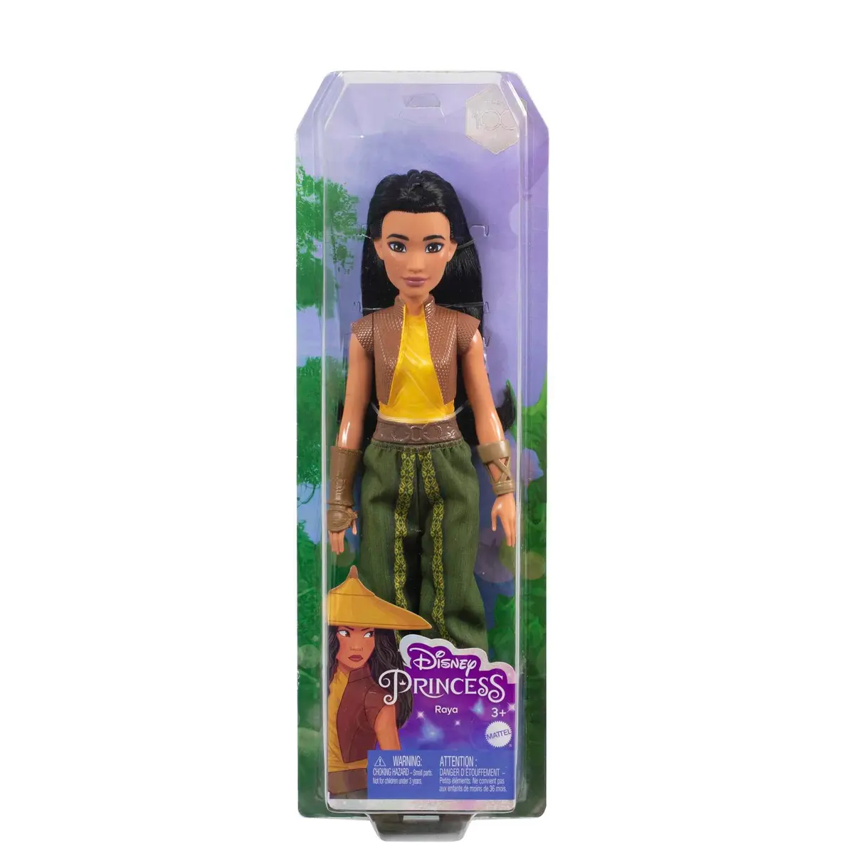 Mattel Disney Princess Raya Fashion Doll in Signature Look | 11 inch, Posable, Signature Outfit, Accessories - view 4