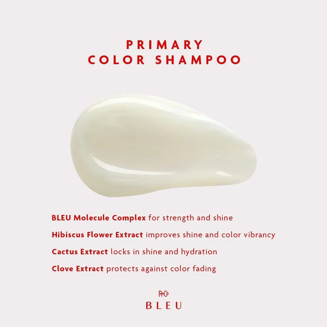 R+Co BLEU PRIMARY COLOR Shampoo Mini 1 Oz | Color Treated Hair, Hydrating & Shine - view 3
