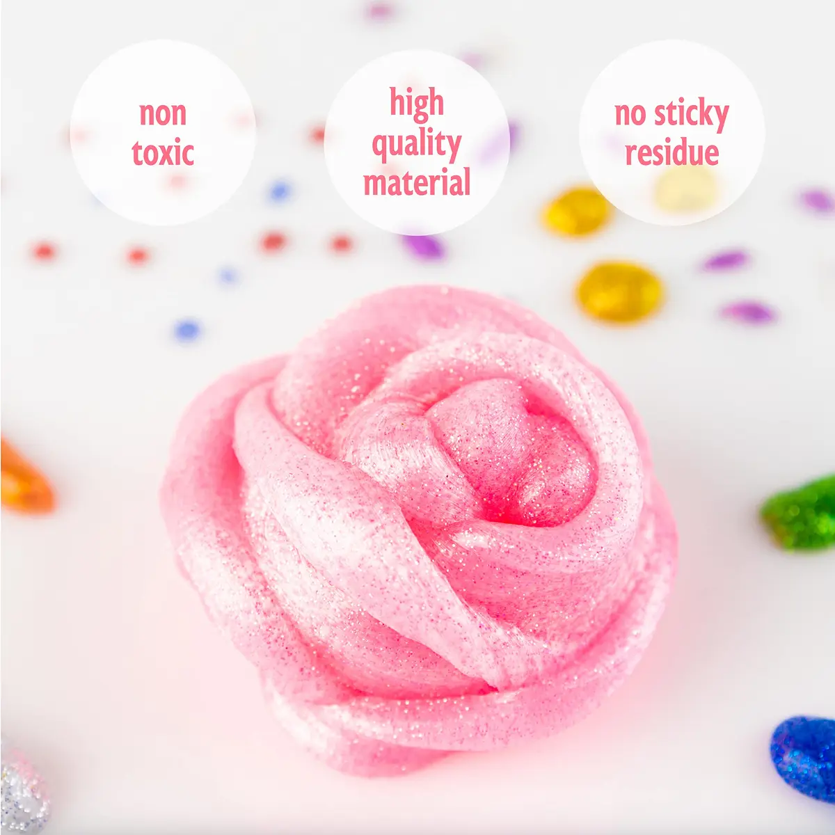 Goody Putty Pink Set of 6 Tins | Color-Changing, Glow & Glitter Sensory Toy for Kids 177ml (6oz) - view 7