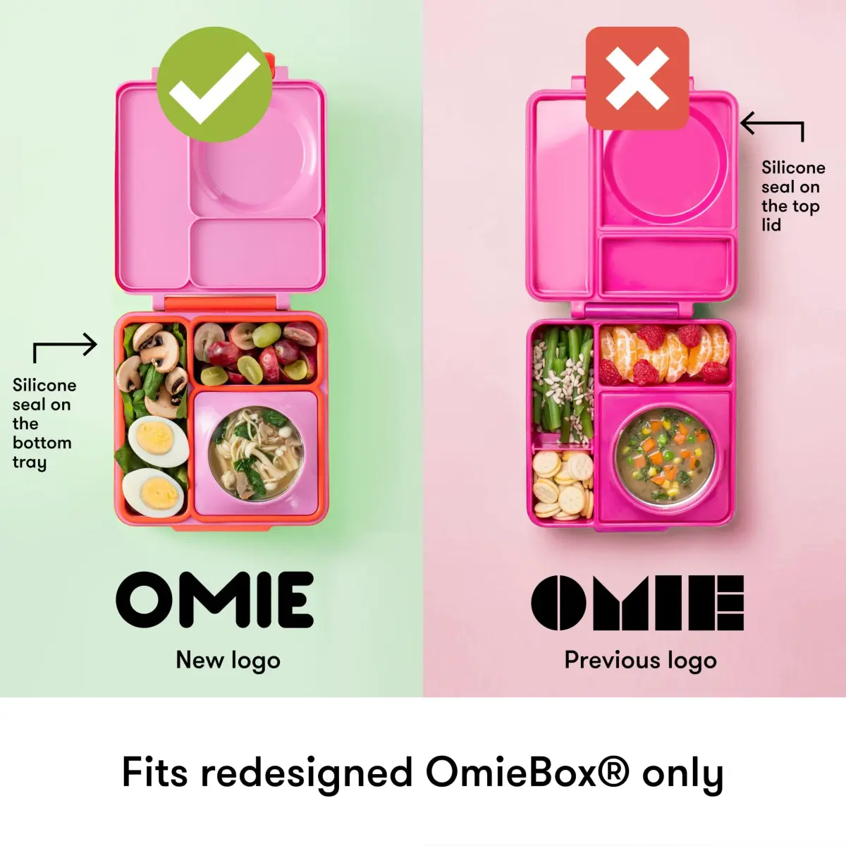 OmieBox Leakproof Dips Containers 118ml (4 fl oz) | Pack of 2 Purple/Orange | Food Safe Silicone - view 5