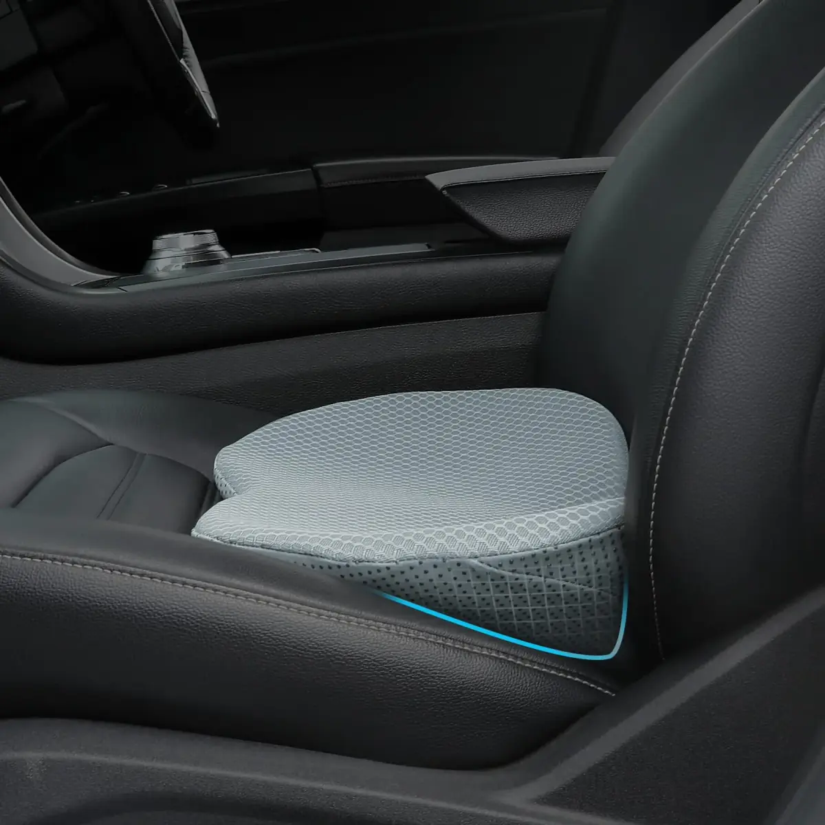 Livtribe Ergonomic Car Seat Cushion with Memory Foam | 43.4cm (17.1" L) x 26.7cm (10.5" W) x 8.9cm (3.5" H) - main product image