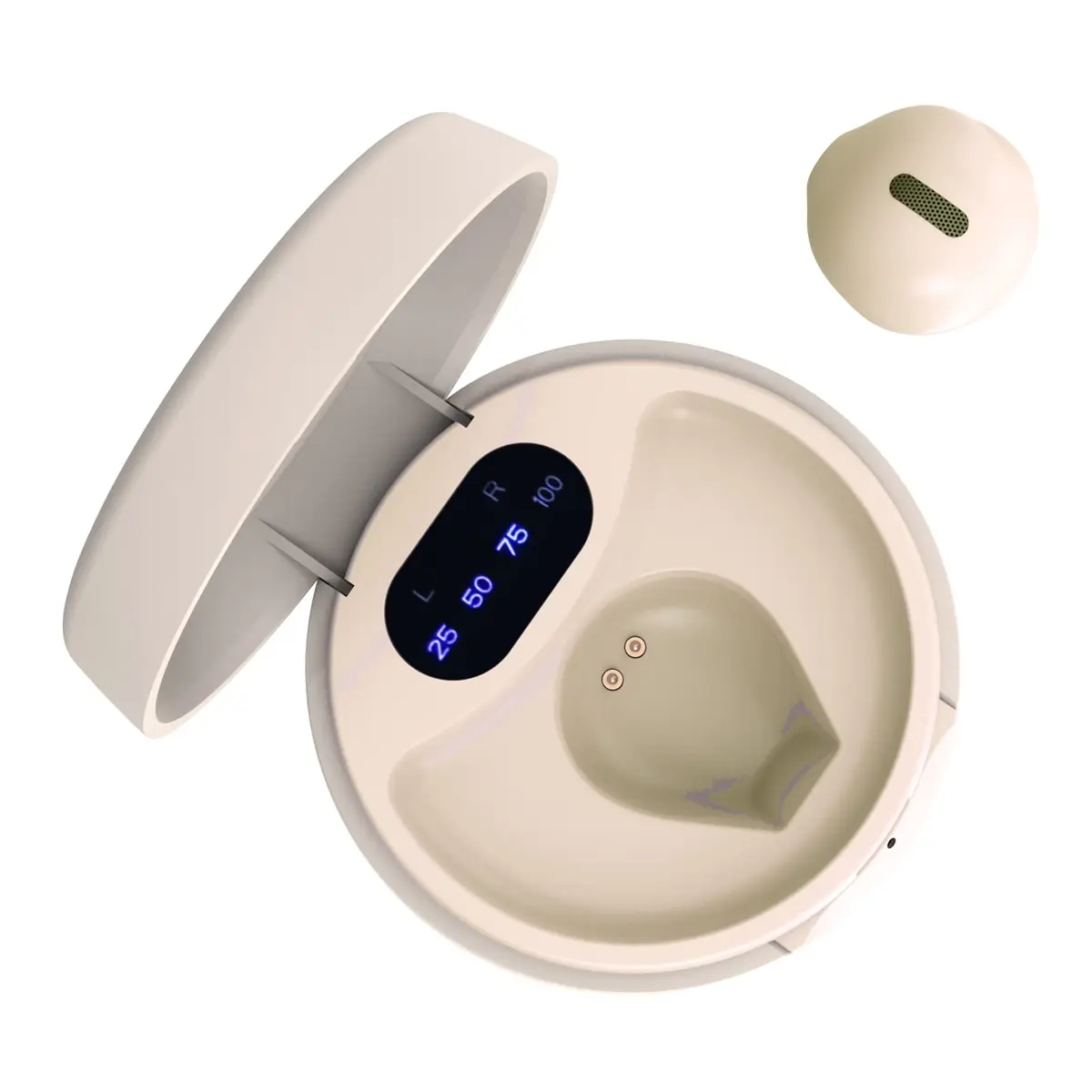 eleror Invisible Mini Wireless Bluetooth Earbuds Single Nude | Work & Daily Use - main product image