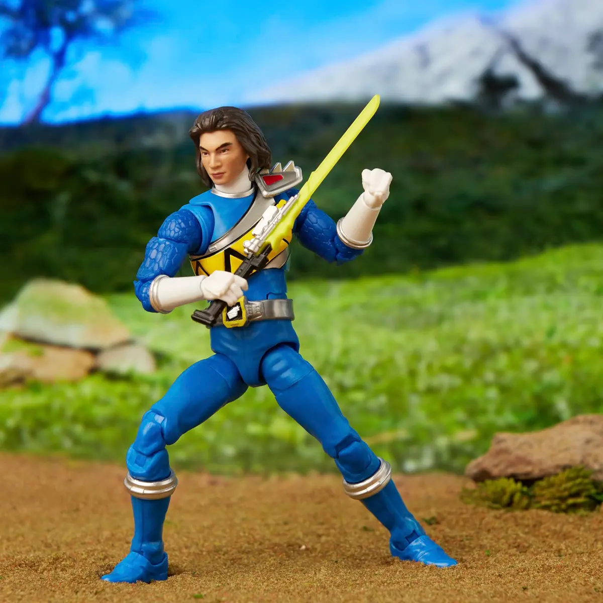Power Rangers Lightning Collection Dino Charge Blue Ranger 6-inch Action Figure | Premium Poseability for Kids 4+ - view 6