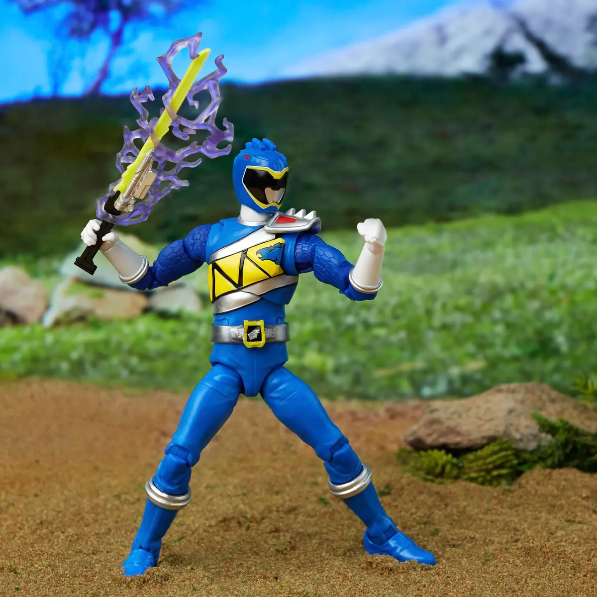 Power Rangers Lightning Collection Dino Charge Blue Ranger 6-inch Action Figure | Premium Poseability for Kids 4+ - view 8
