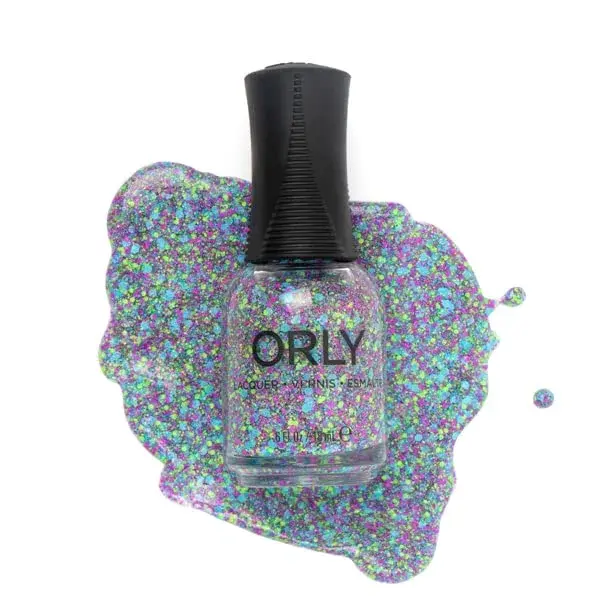 Orly Dancing Queen Confetti Nail Polish Topper 18ml (0.6 Fl Oz) | Holographic Glitter for Manicures - main product image