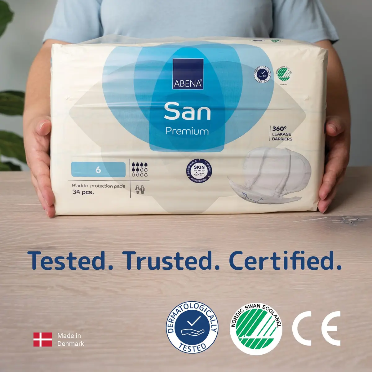 Abena San Premium Incontinence Pads Size 6 | Moderate Absorbency, 34 Count, Breathable & Odor Control - view 7