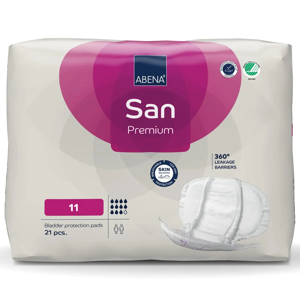 Abena San Premium Incontinence Pads Size 11 | Heavy Absorbency, 21 Count, Breathable & Discreet - main product image