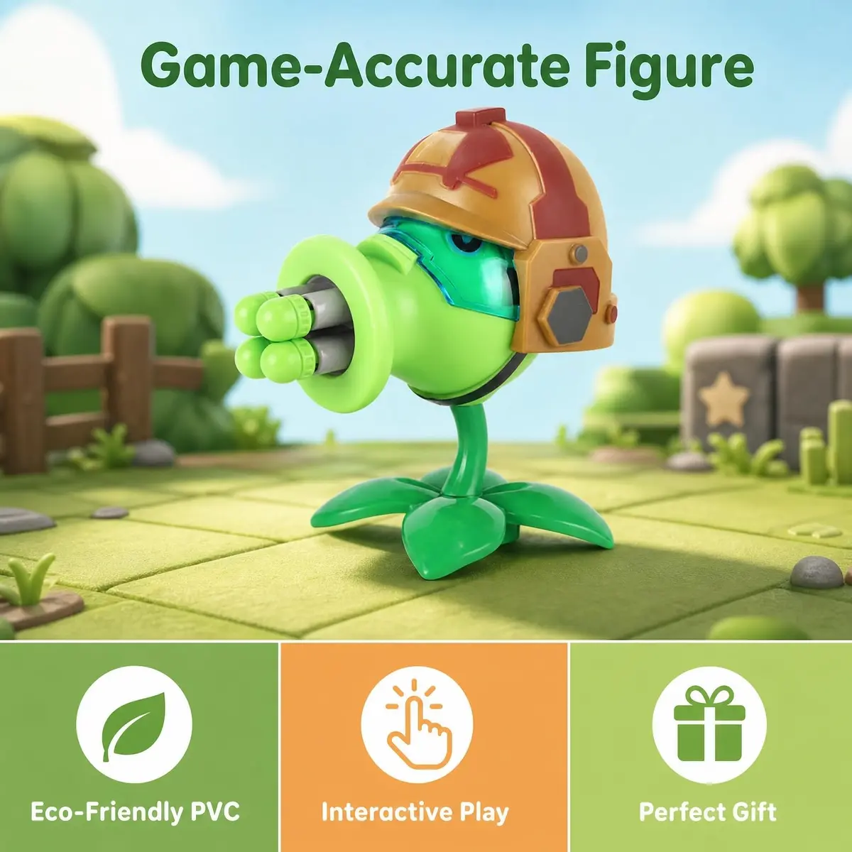 JHESAO Plants and Zombies Action Figures Set 1 2 Series | Great Gift for Kids & Fans - view 6