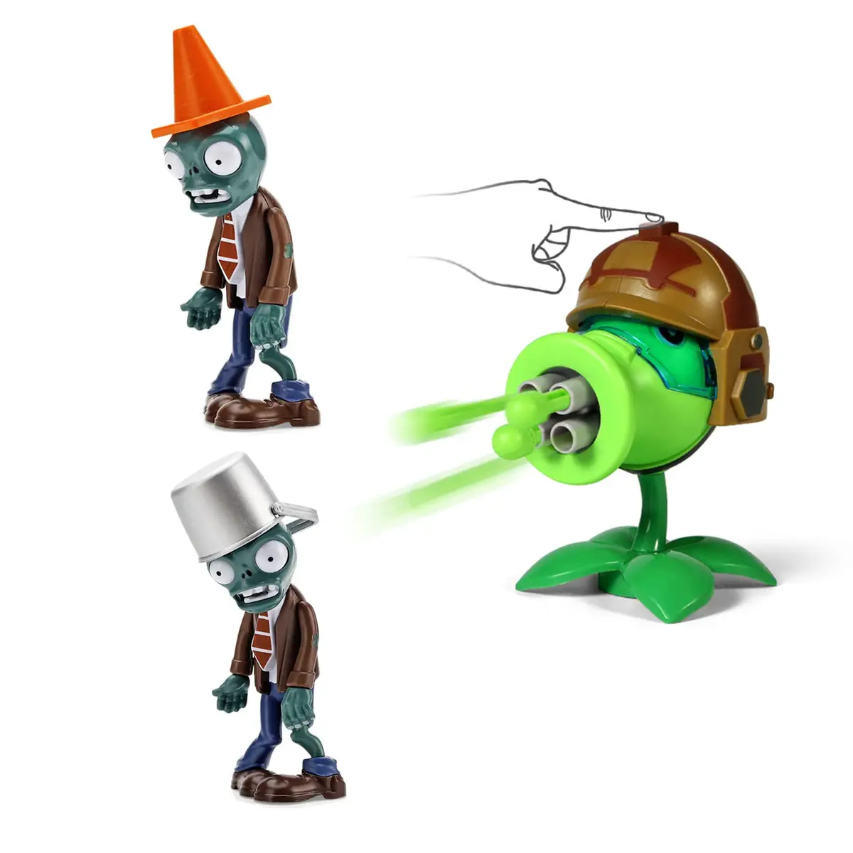 JHESAO Plants and Zombies Action Figures Set 1 2 Series | Great Gift for Kids & Fans - view 7
