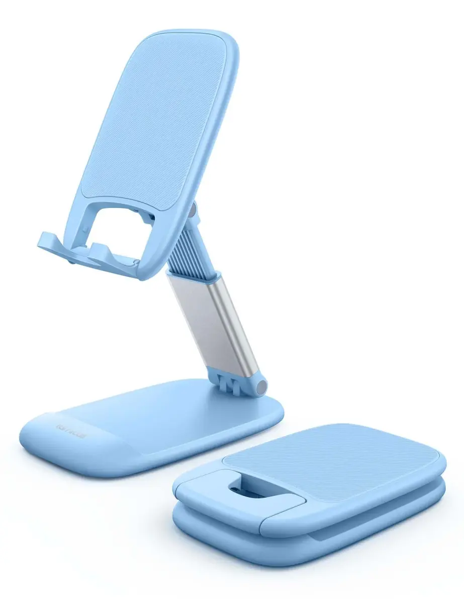Lamicall Blue Cell Phone Stand for 4-8'' Smartphone | Adjustable Height & Angle Desk Accessory - main product image