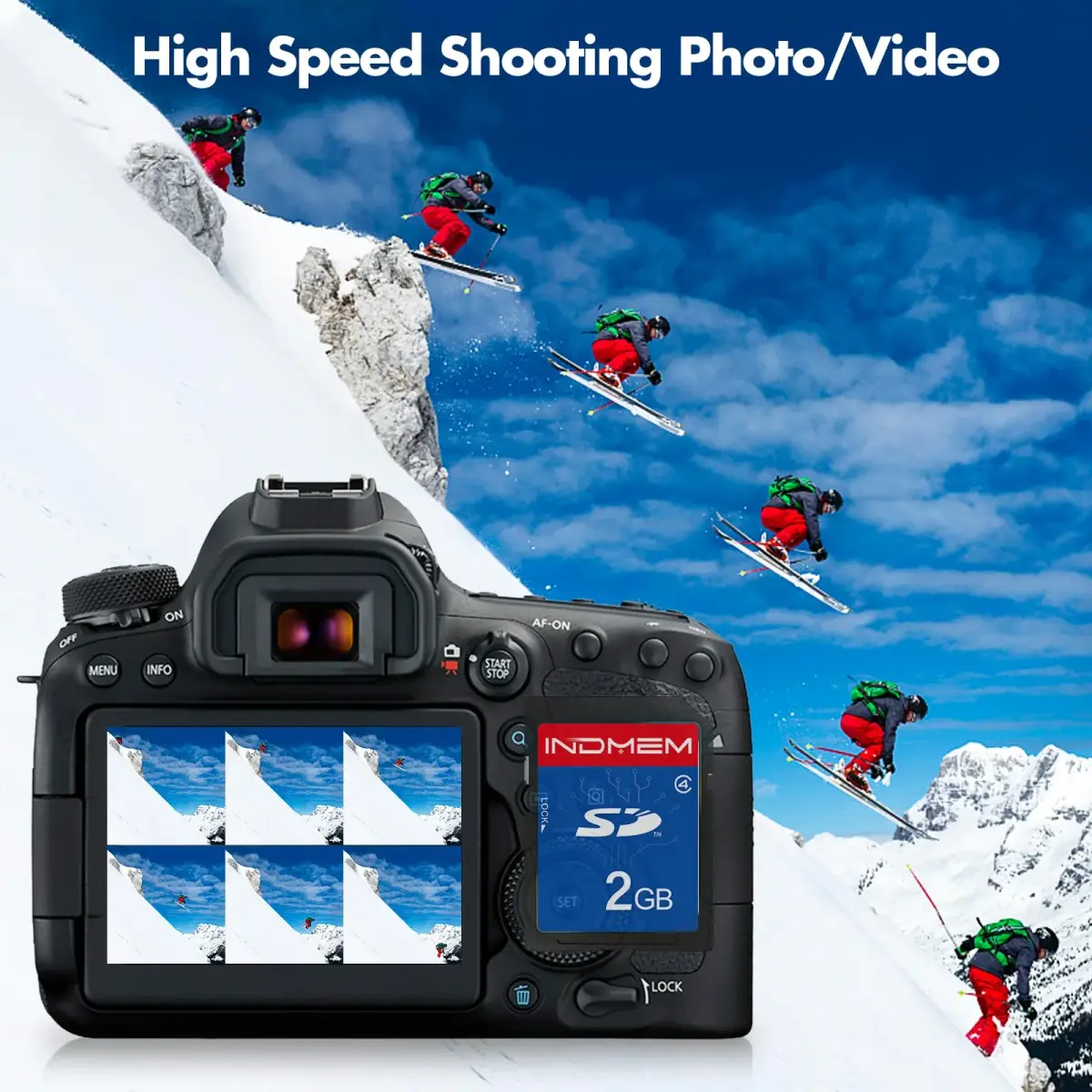 INDMEM 2GB SD Card (2GB / 1.87GB) | Class 4 Standard Secure Digital Memory Card - view 4