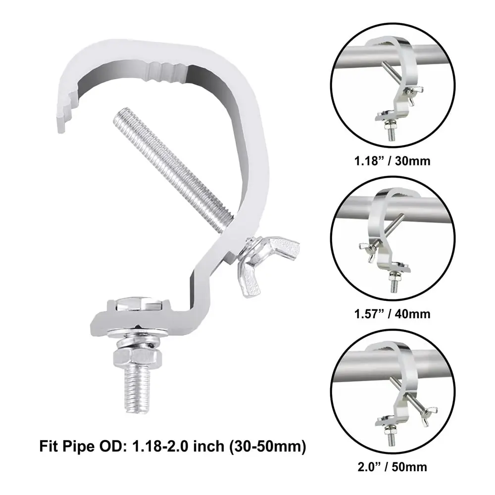 Olaalite Truss C Clamps 1.18-2 Inch | Heavy Duty Stage Lighting Clamps for DJ Lights - view 2