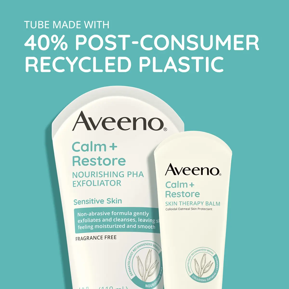 Aveeno Calm + Restore Skin Therapy Balm 50ml (1.7 fl oz) | Soothes Dry, Sensitive Skin with Colloidal Oatmeal & Ceramide - view 4