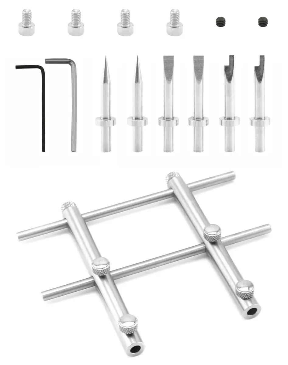 QWORK DSLR Camera Lens Repair Tool Kit 180g (6.35 oz) | Adjustable Jaw Opening 3/8" to 3-15/16" for Canon, Nikon, Sony - main product image