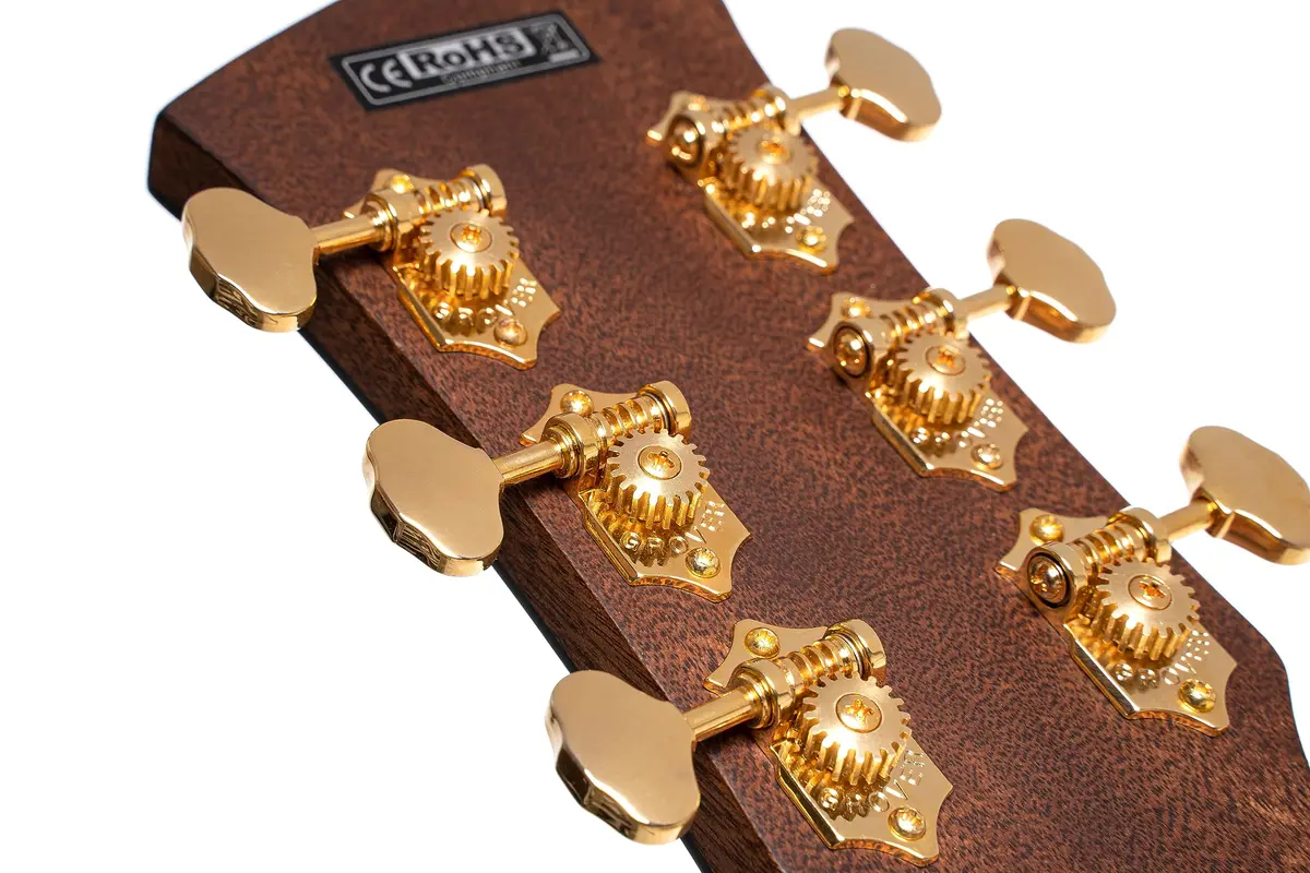 Cort Gold Series Acoustic-Electric Guitar, Natural Glossy (GOLDA6-BO) | Solid Sitka Spruce Top & Bocote Back - view 5