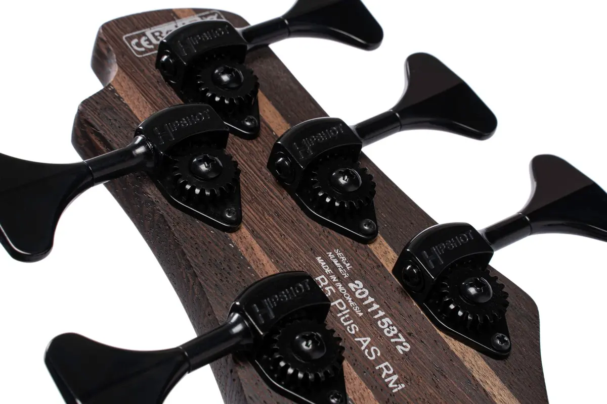 Cort B5 Element 5-String Bass Guitar Open Pore Natural | Roasted Maple Neck & Bartolini Pickups - view 5