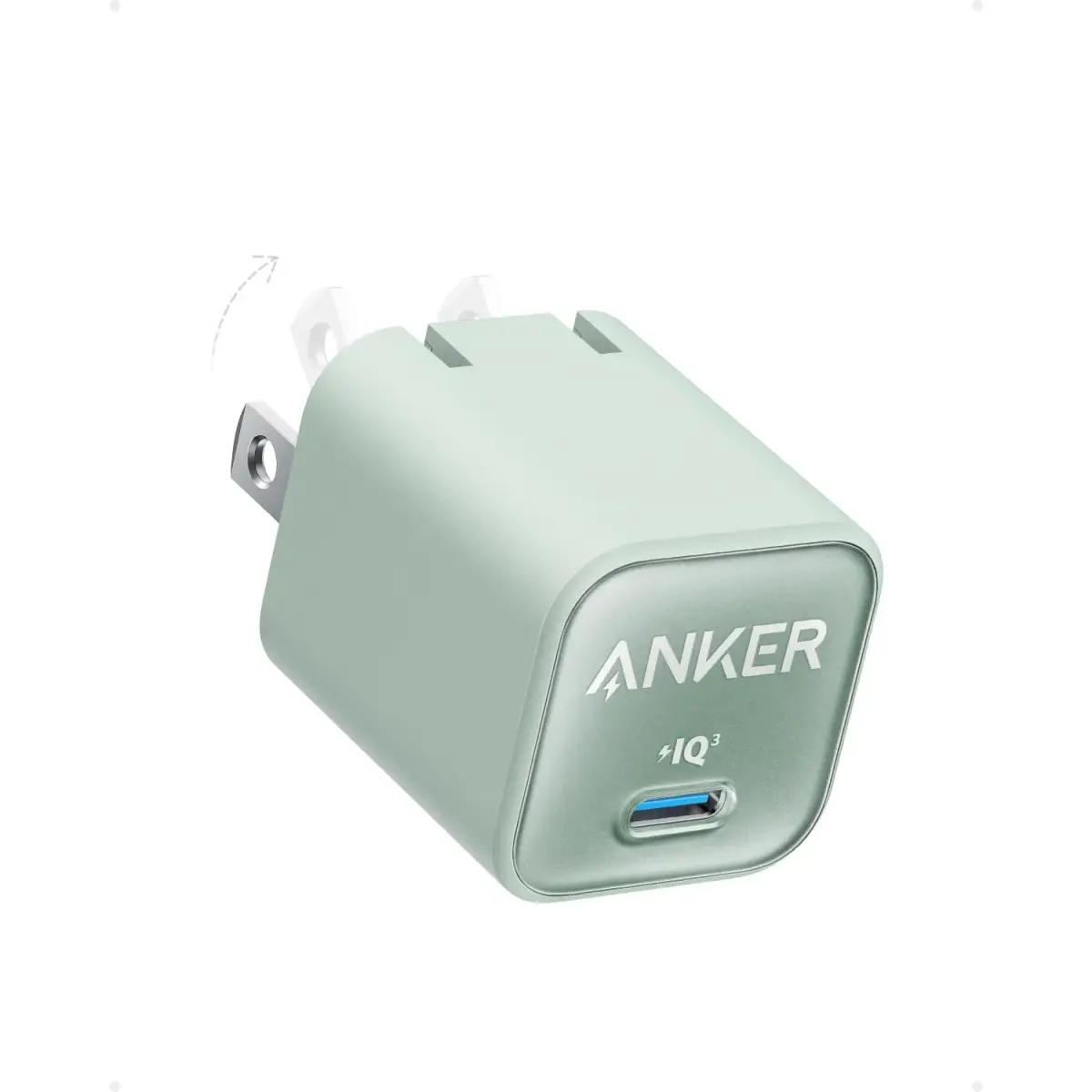 Anker Nano 3 30W GaN Charger | 28.5mm (1.12") Foldable USB C Fast Charger - main product image