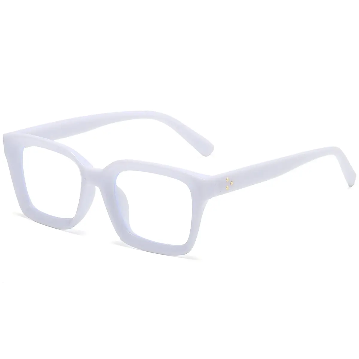 EYLRIM Classic Thick Square Frame Eyeglasses for Women Men Non Prescription 50mm | Clear Lens, Unisex - main product image